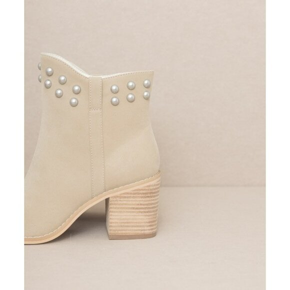 OASIS SOCIETY Alofi - Studded Collar Booties - Picture 9 of 16